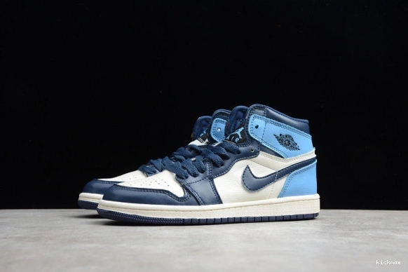 Rep Air (555088-140) Kid University 1 Kids Obsidian 555088-140 Jordan Blue 0512